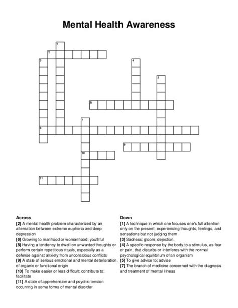 On this page you will find the solution to __ <b>awareness crossword clue</b>. . Done in full awareness crossword clue